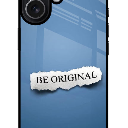 Be Original iPhone 17 Glass Case Back Cover by Casekaro