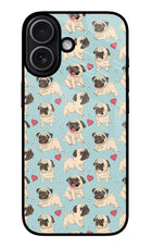 Pug Dog iPhone 17 Glass Case