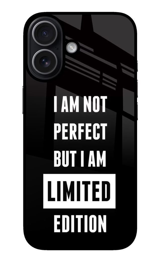 I Am Not Perfect But I Am Limited Edition iPhone 17 Glass Case