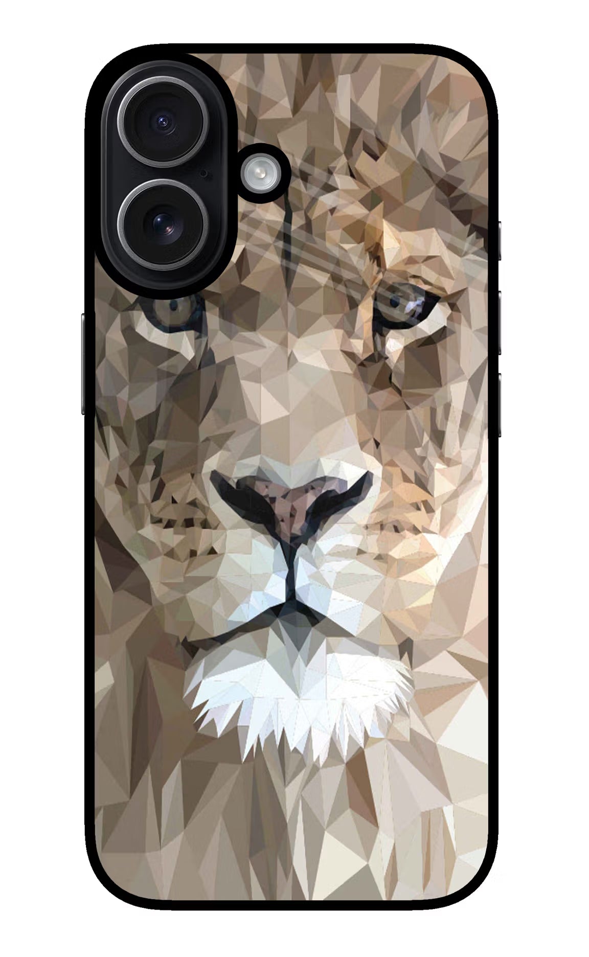 Lion Art iPhone 17 Glass Case Back Cover by Casekaro