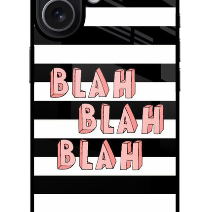 Blah Blah Blah iPhone 17 Glass Case