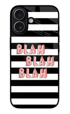 Blah Blah Blah iPhone 17 Glass Case