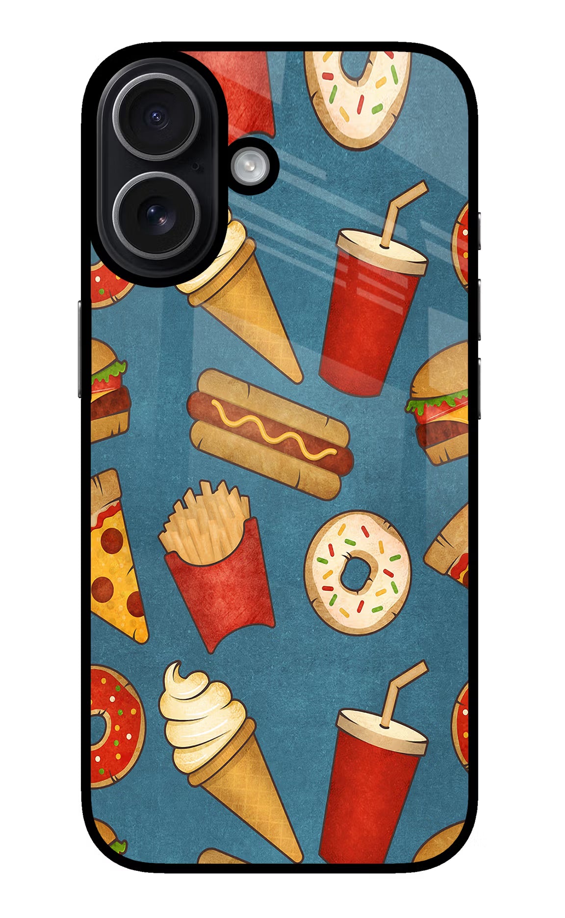 Foodie iPhone 17 Glass Case Back Cover by Casekaro