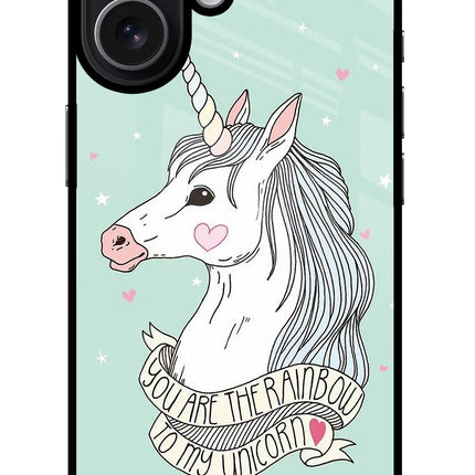 Unicorn Wallpaper iPhone 17 Glass Case Back Cover by Casekaro