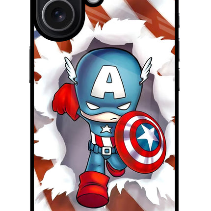 Captain America iPhone 17 Glass Case