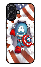 Captain America iPhone 17 Glass Case