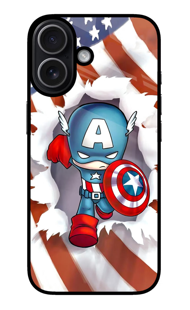 Captain America iPhone 17 Glass Case
