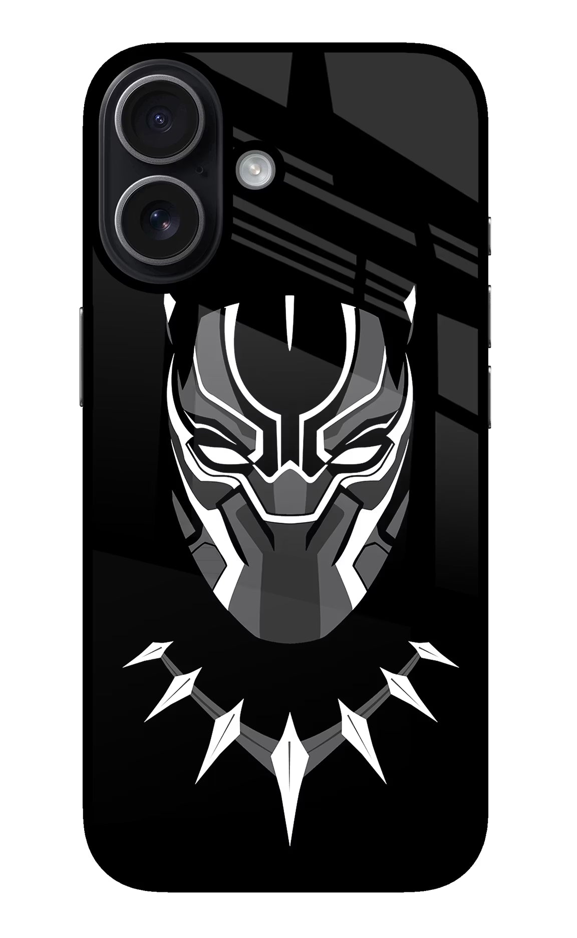 Black Panther iPhone 17 Glass Case Back Cover by Casekaro