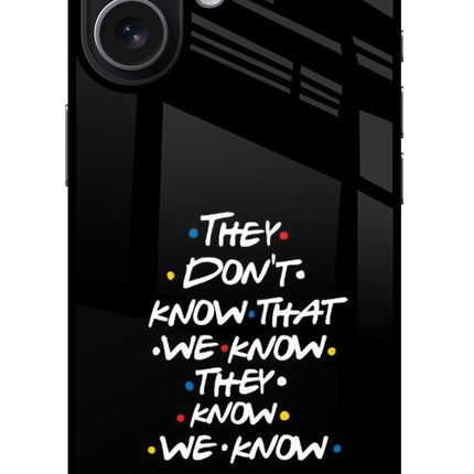 FRIENDS Dialogue iPhone 17 Glass Case