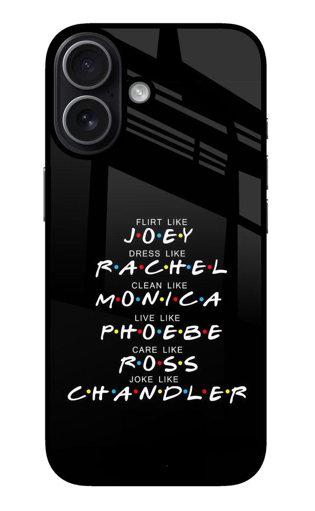FRIENDS Character iPhone 17 Glass Case