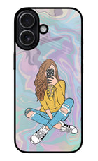 Selfie Girl iPhone 17 Glass Case