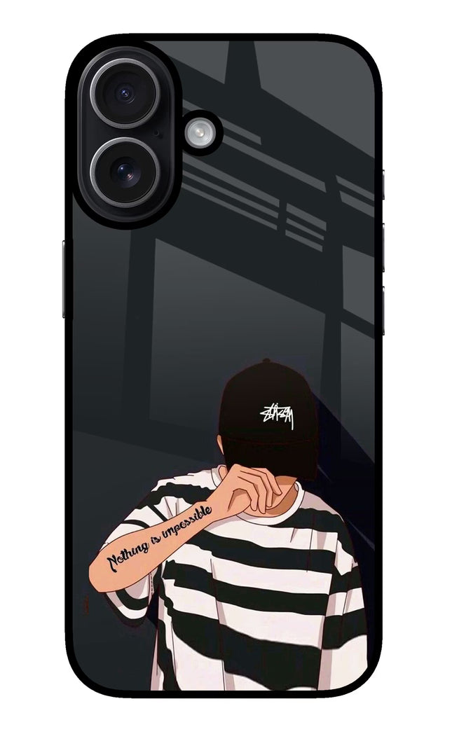 Aesthetic Boy iPhone 17 Glass Case