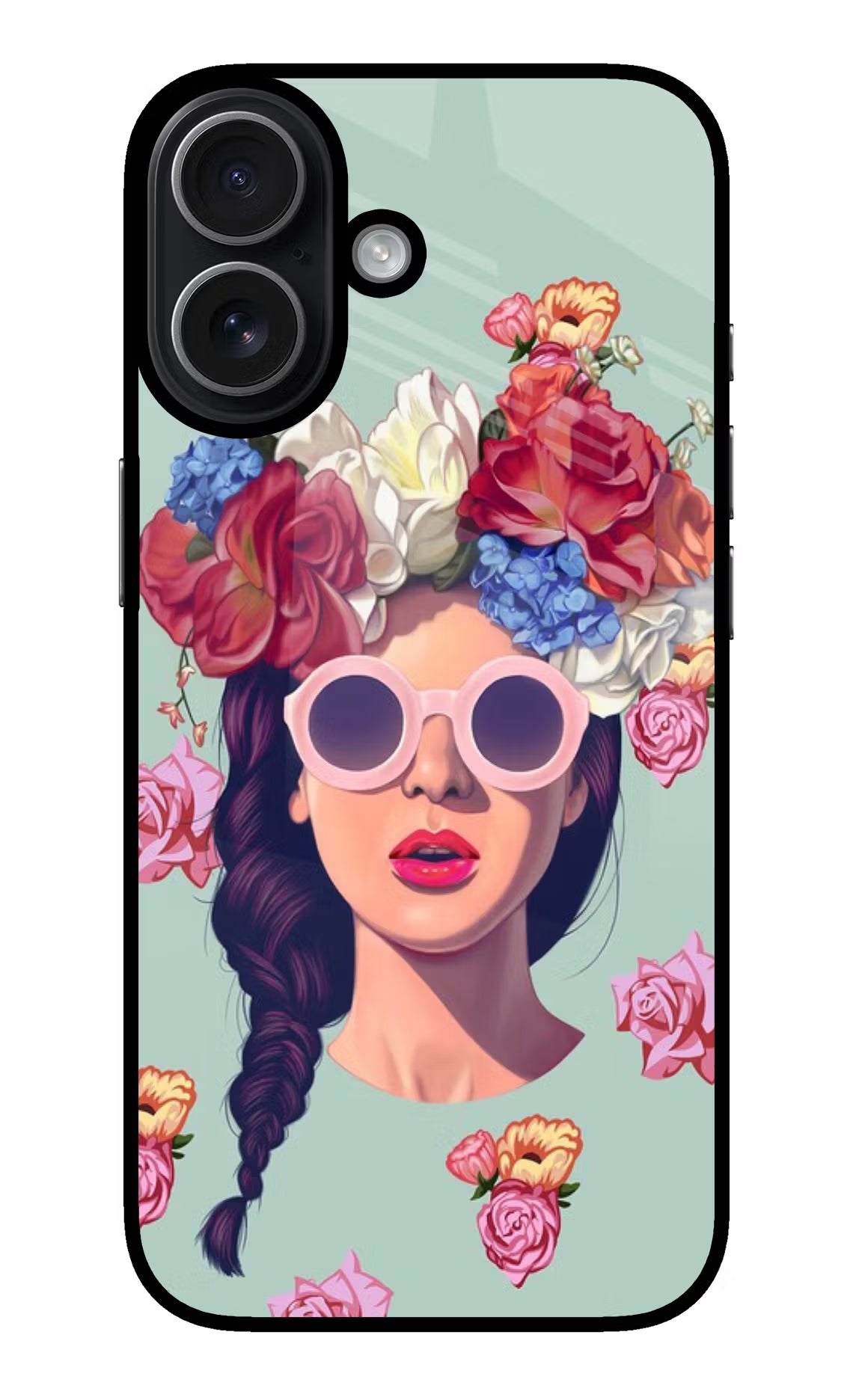 Pretty Girl iPhone 17 Glass Case Back Cover by Casekaro