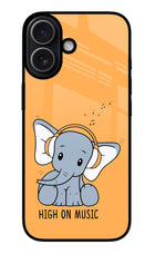 High On Music iPhone 17 Glass Case