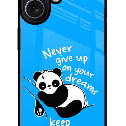 Keep Sleeping iPhone 17 Glass Case