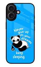 Keep Sleeping iPhone 17 Glass Case