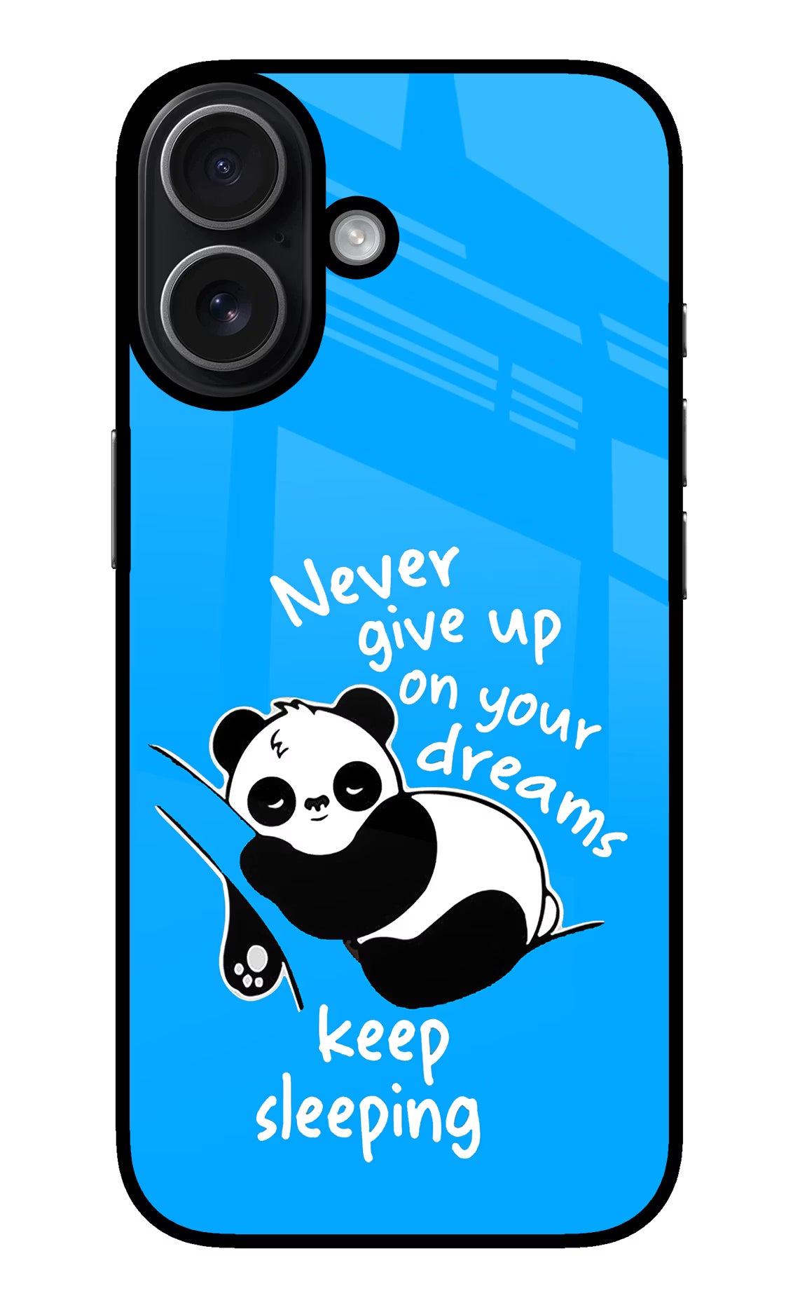 Keep Sleeping iPhone 17 Glass Case Back Cover by Casekaro