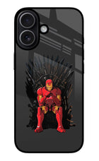 Ironman Throne iPhone 17 Glass Case