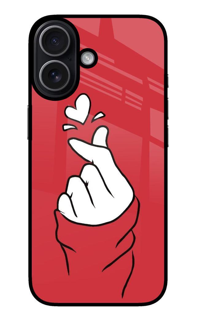 Korean Love Sign iPhone 17 Glass Case