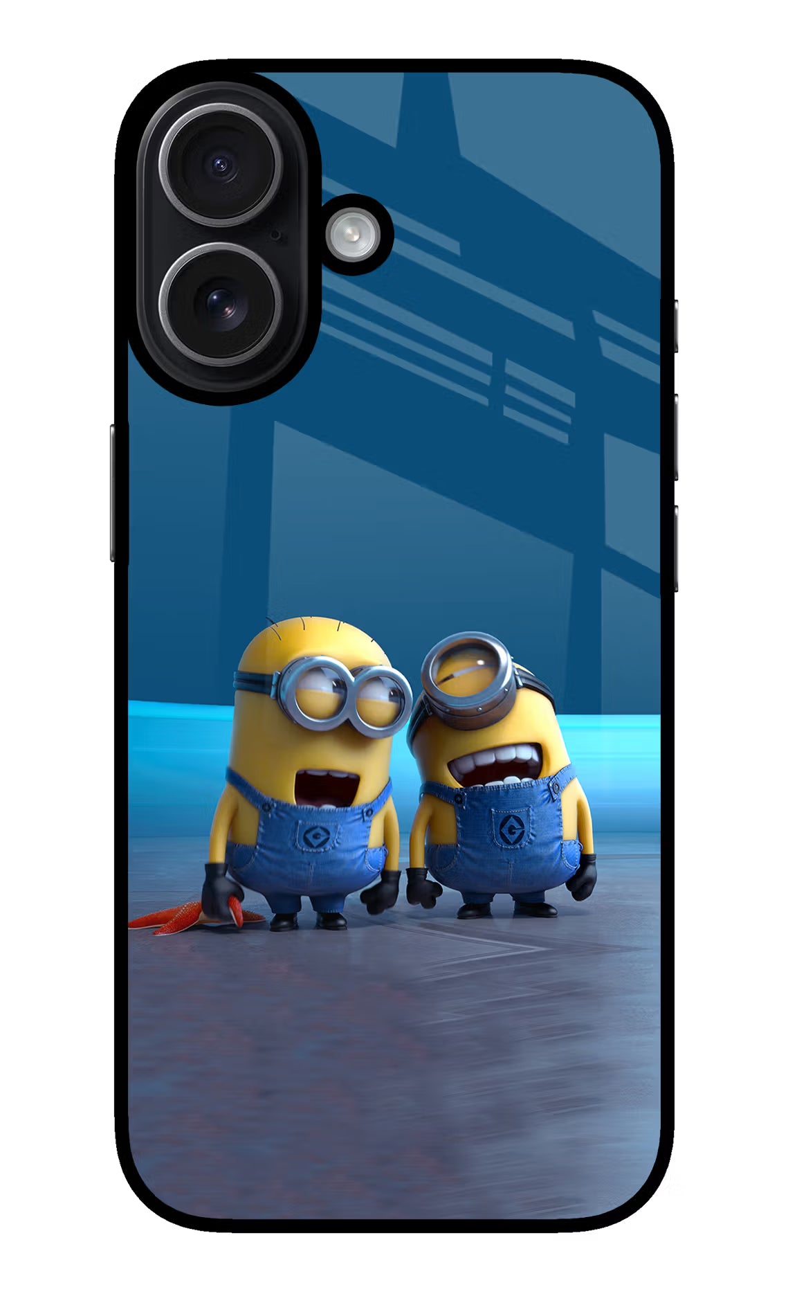 Minion Laughing iPhone 17 Glass Case