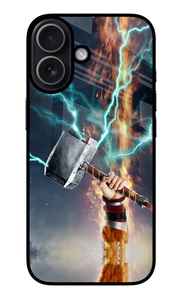Thor Hammer Mjolnir iPhone 17 Glass Case