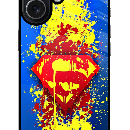 Superman logo iPhone 17 Glass Case