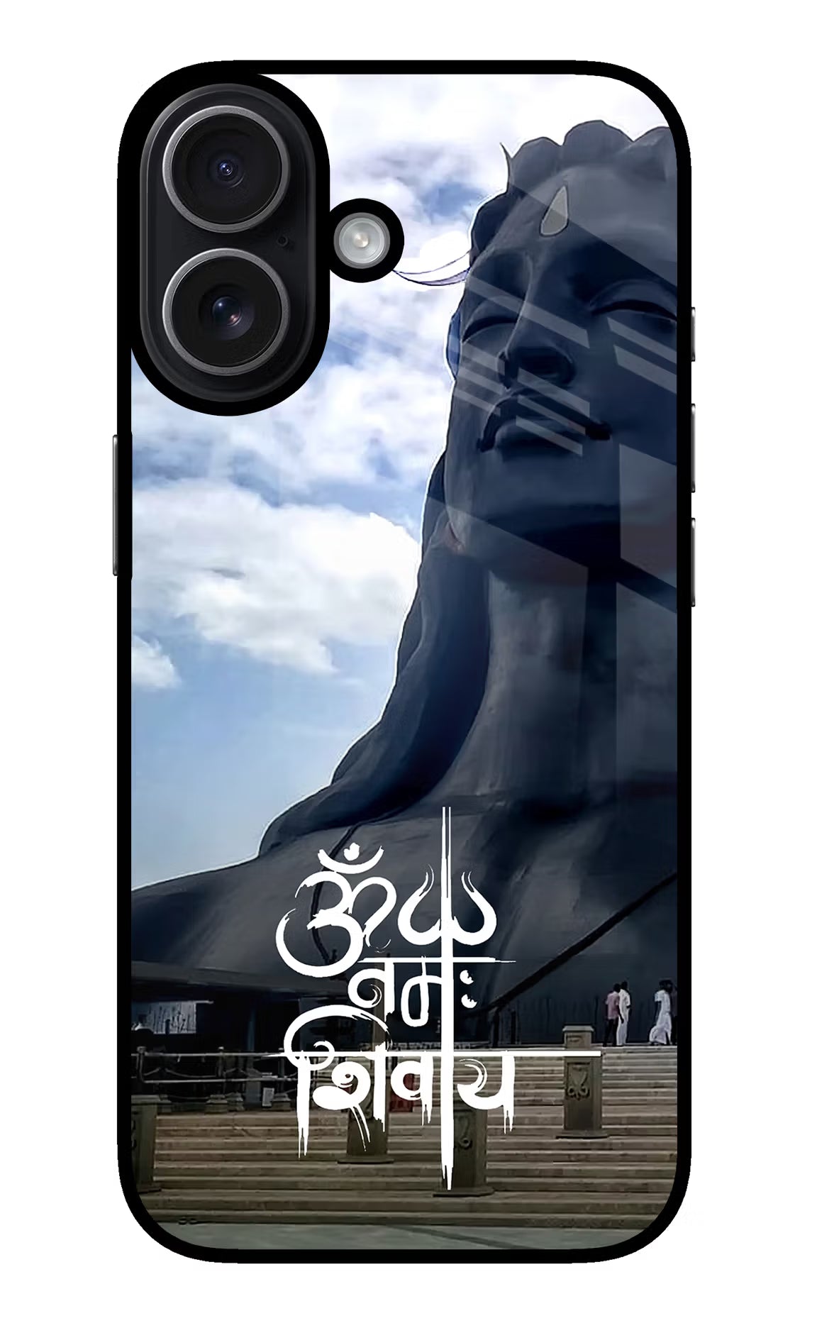 Om Namah Shivay iPhone 17 Glass Case Back Cover by Casekaro