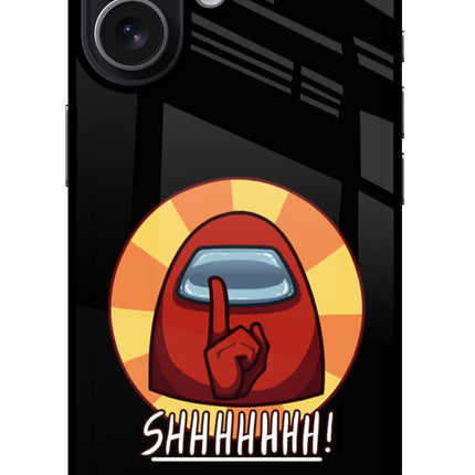 Among Us Shhh! iPhone 17 Glass Case