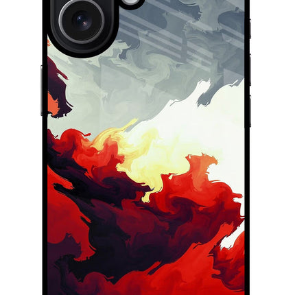Fire Cloud iPhone 17 Glass Case