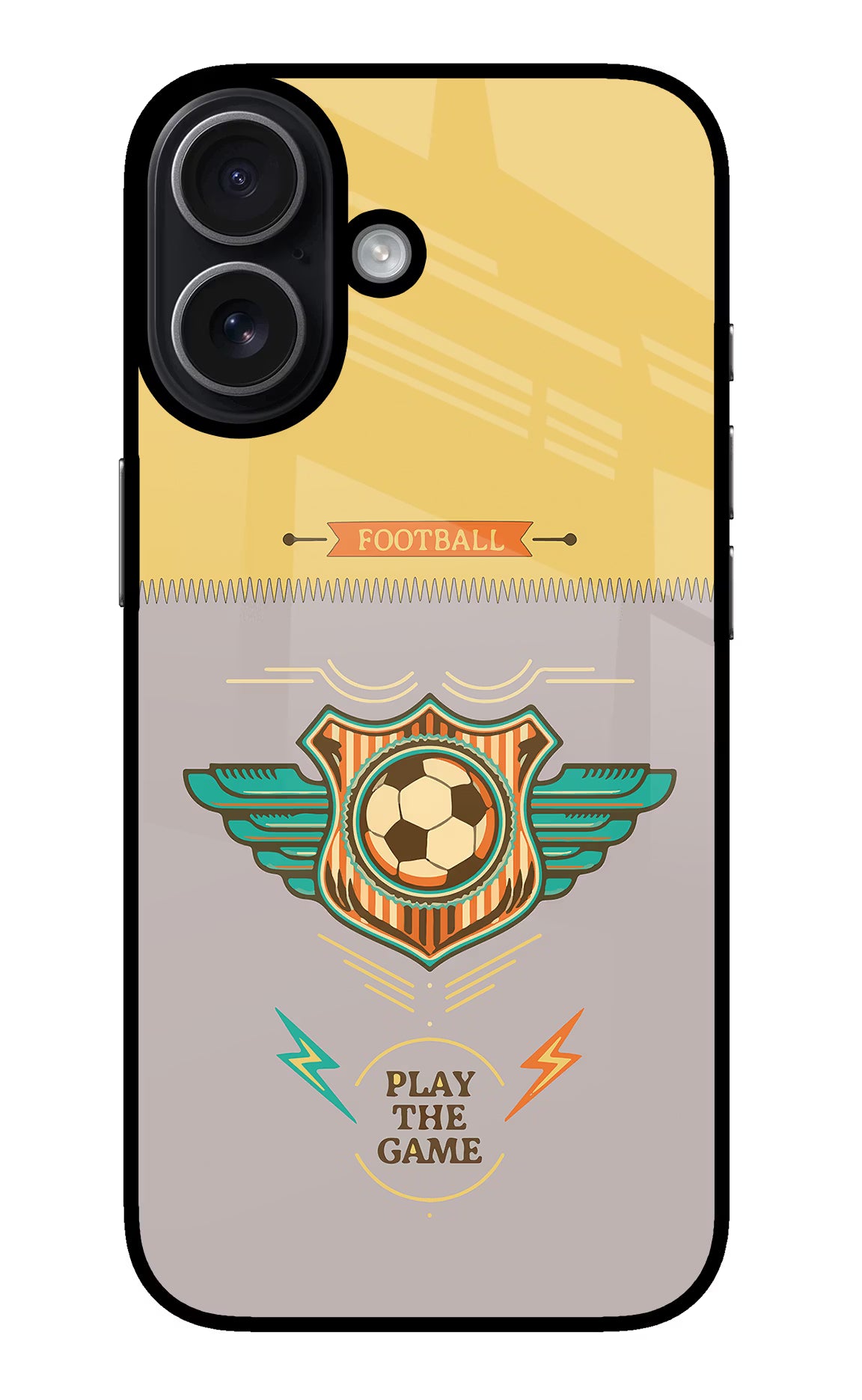 Football iPhone 17 Glass Case