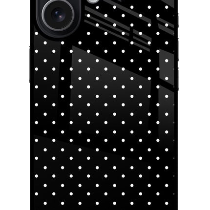 White Dots iPhone 17 Glass Case