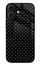 White Dots iPhone 17 Glass Case
