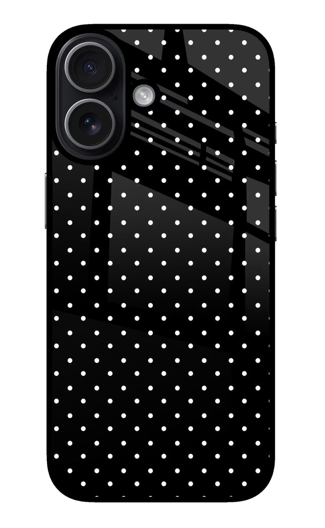 White Dots iPhone 17 Glass Case