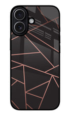 Geometric Pattern iPhone 17 Glass Case Back Cover by Casekaro