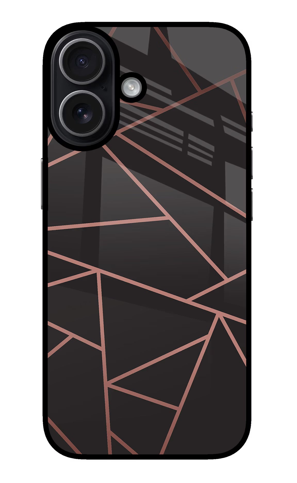 Geometric Pattern iPhone 17 Glass Case Back Cover by Casekaro