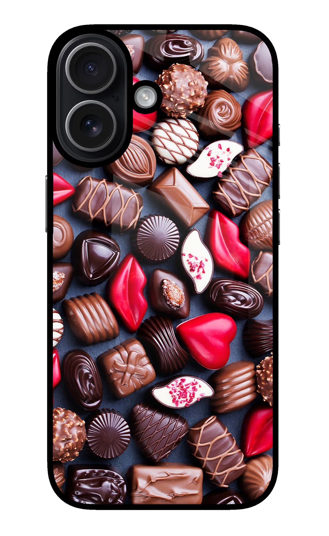 Chocolates iPhone 17 Glass Case Back Cover by Casekaro