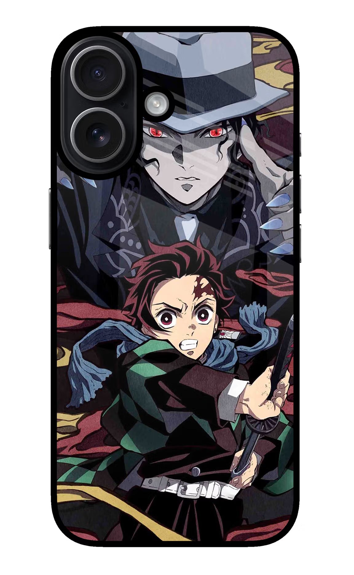 Demon Slayer iPhone 17 Glass Case Back Cover by Casekaro