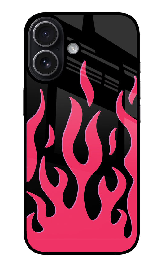 Fire Flames iPhone 17 Glass Case