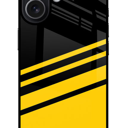 Yellow Shades iPhone 17 Glass Case Back Cover by Casekaro