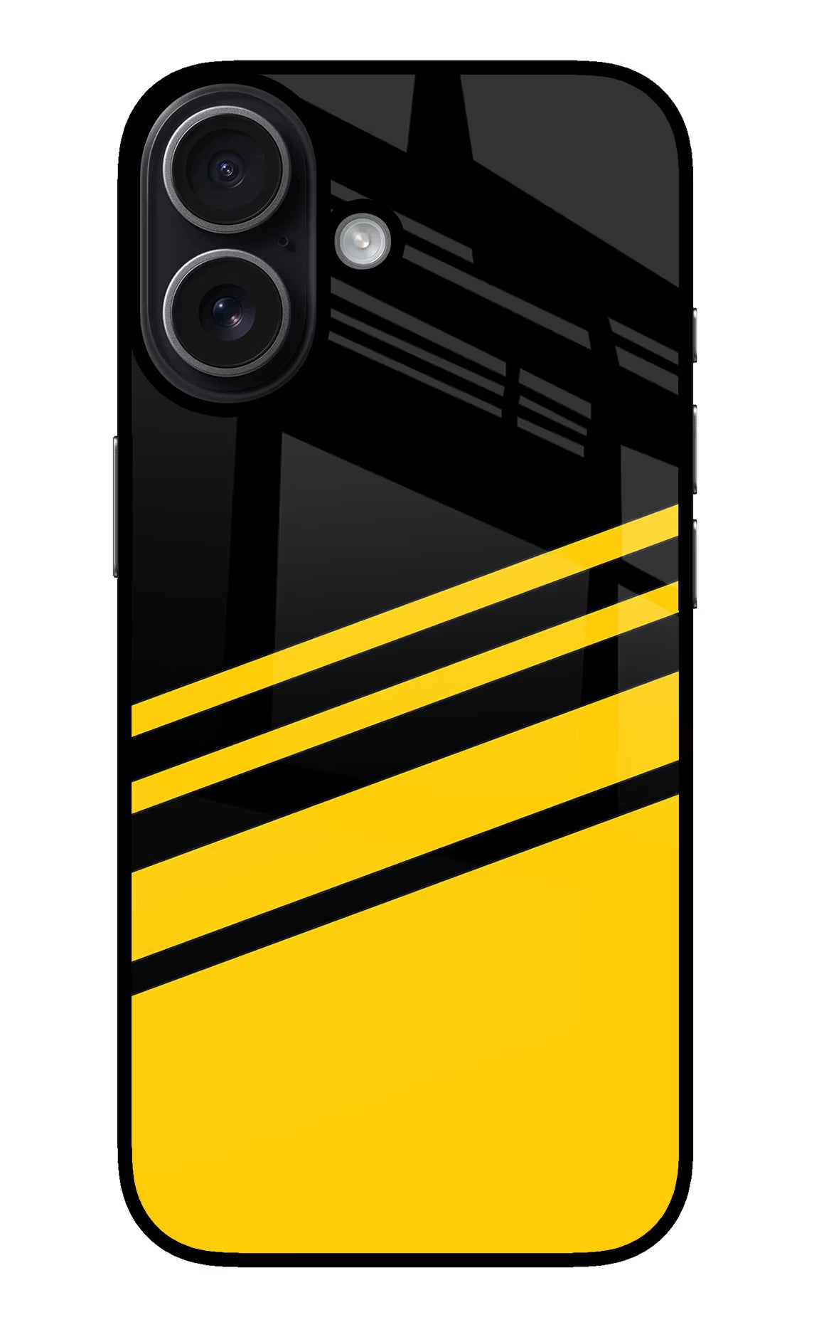 Yellow Shades iPhone 17 Glass Case Back Cover by Casekaro