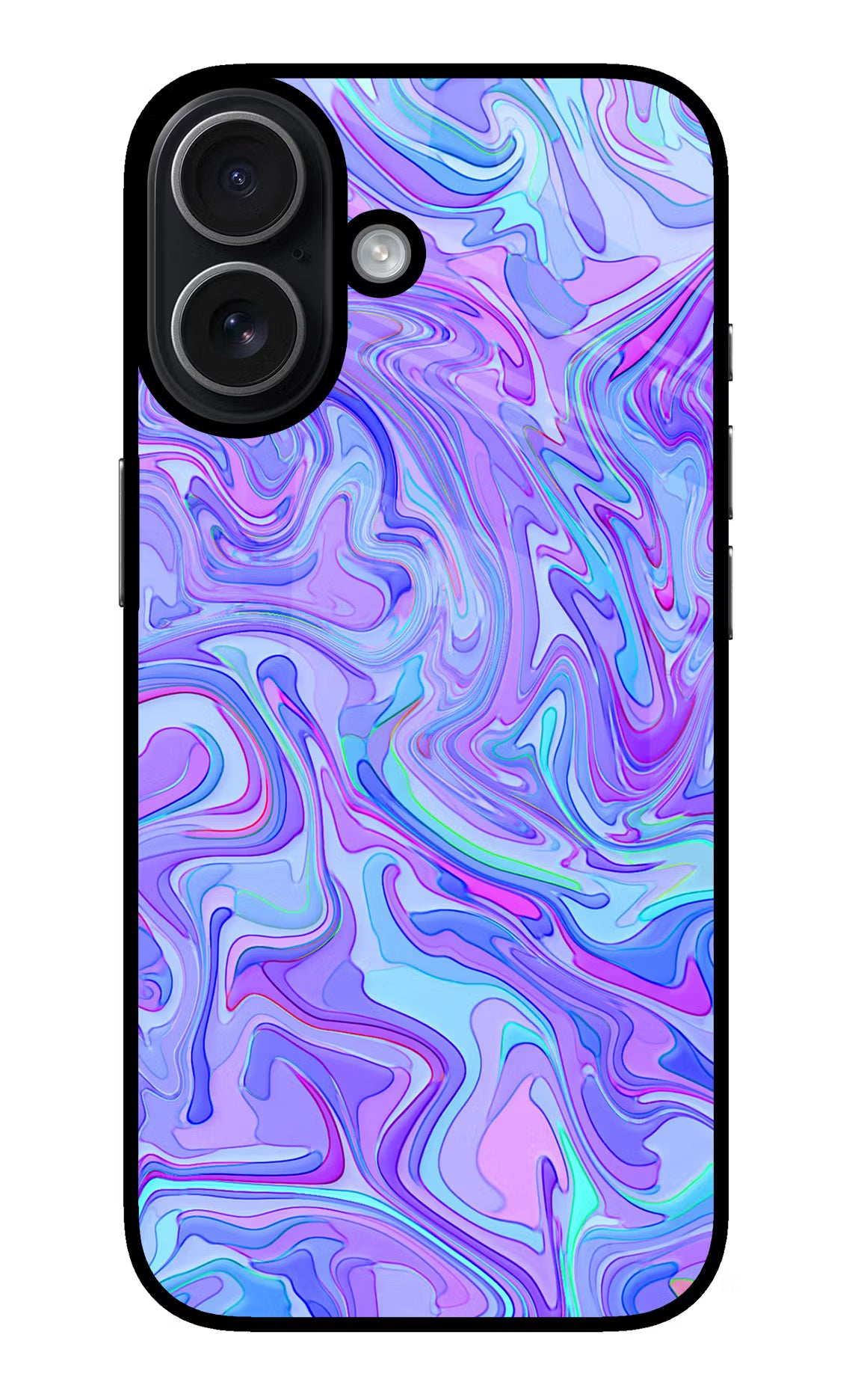 Glitter iPhone 17 Glass Case Back Cover by Casekaro