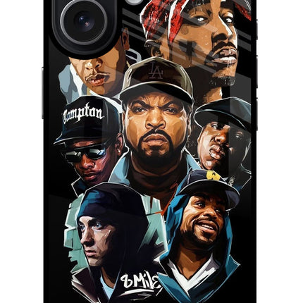 Rappers iPhone 17 Glass Case Back Cover by Casekaro
