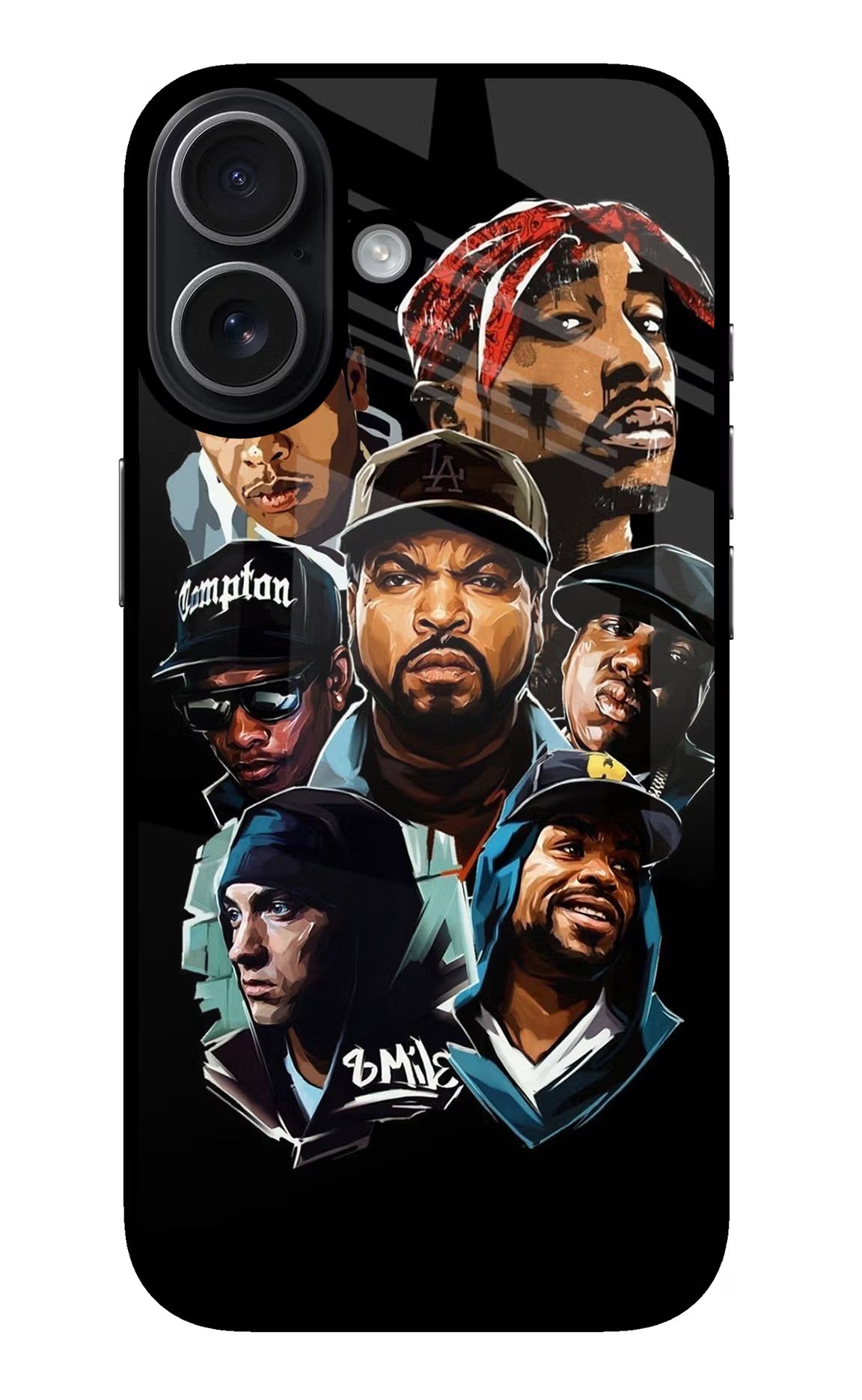 Rappers iPhone 17 Glass Case Back Cover by Casekaro