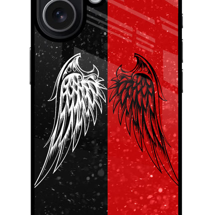 Wings iPhone 17 Glass Case Back Cover by Casekaro