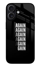 Again Again Gain iPhone 17 Glass Case