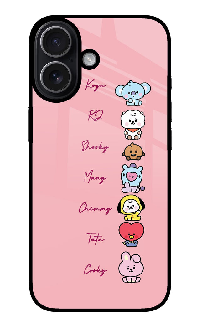 BTS names iPhone 17 Glass Case