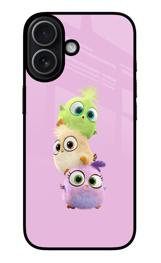 Cute Little Birds iPhone 17 Glass Case