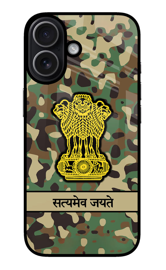 Satyamev Jayate Army iPhone 17 Glass Case