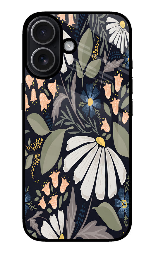 Flowers Art iPhone 17 Glass Case