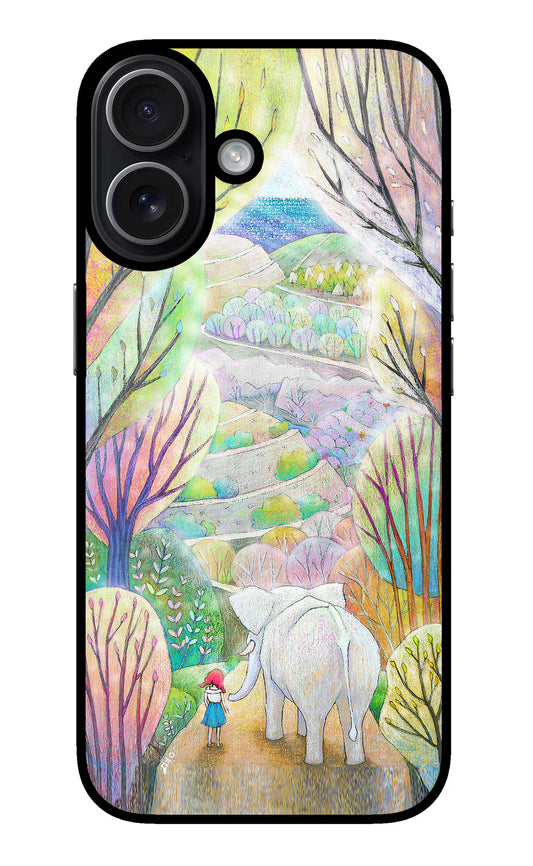 Nature Painting iPhone 17 Glass Case